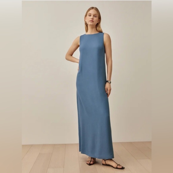 NEW Reformation Collin Maxi Dress in Morning Glory Blue, size S - Picture 1 of 6